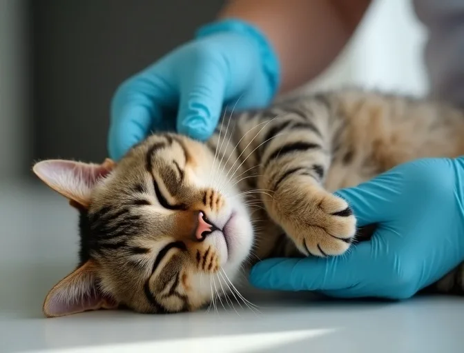 Specialist carefully handling a deceased cat with dignity in Tarneit